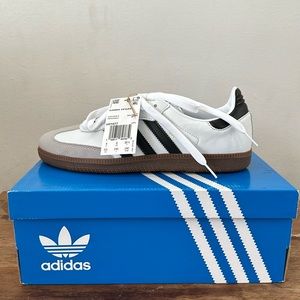 White Adidas Samba Vegan